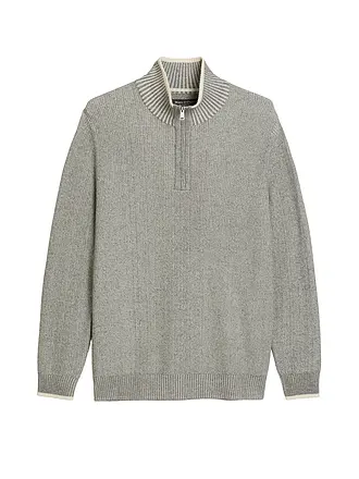 MARC O'POLO | Troyer Pullover | grau